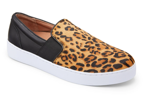 Vionic Demetra Slip On Tan Leopard